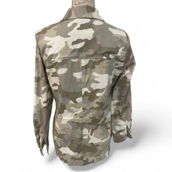 Boston Proper Metallic Camo Utility Jacket – Size S EUC - Picture 6 of 14